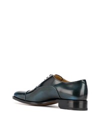 dunkelblaue Leder Oxford Schuhe von Scarosso