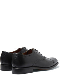 dunkelblaue Leder Oxford Schuhe von Grenson