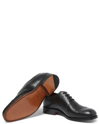 dunkelblaue Leder Oxford Schuhe von Grenson