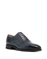 dunkelblaue Leder Oxford Schuhe von Bally