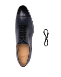 dunkelblaue Leder Oxford Schuhe von Bally