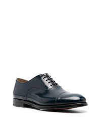 dunkelblaue Leder Oxford Schuhe von Doucal's