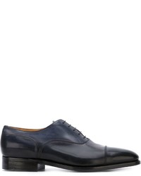 dunkelblaue Leder Oxford Schuhe von Premiata