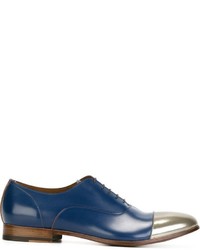 dunkelblaue Leder Oxford Schuhe von Raparo