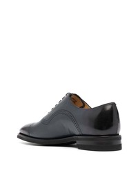 dunkelblaue Leder Oxford Schuhe von Bally