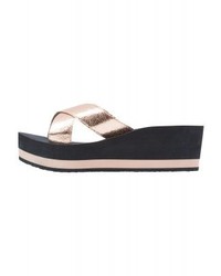 dunkelblaue Leder Pantoletten von Tommy Hilfiger