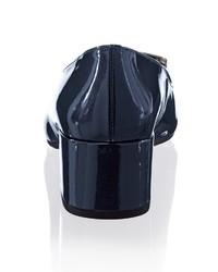 dunkelblaue Leder Pumps von Alba Moda