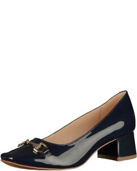 dunkelblaue Leder Pumps von Caprice