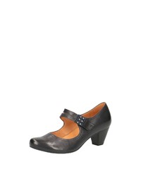 dunkelblaue Leder Pumps von Caprice