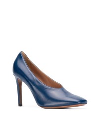 dunkelblaue Leder Pumps von L'Autre Chose