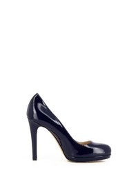 dunkelblaue Leder Pumps von Evita