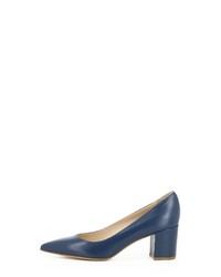 dunkelblaue Leder Pumps von Evita