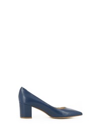 dunkelblaue Leder Pumps von Evita