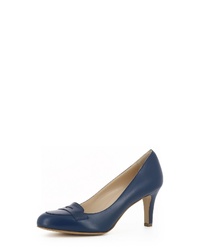 dunkelblaue Leder Pumps von Evita