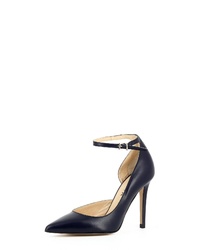 dunkelblaue Leder Pumps von Evita