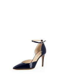 dunkelblaue Leder Pumps von Evita