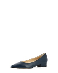 dunkelblaue Leder Pumps von Evita