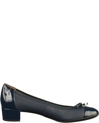 dunkelblaue Leder Pumps von Geox