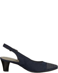 dunkelblaue Leder Pumps von Jenny