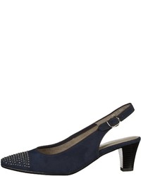 dunkelblaue Leder Pumps von Jenny