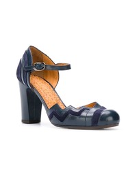 dunkelblaue Leder Pumps von Chie Mihara