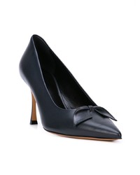 dunkelblaue Leder Pumps von The Row