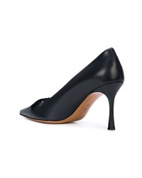 dunkelblaue Leder Pumps von The Row