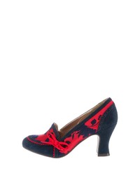 dunkelblaue Leder Pumps von Ruby Shoo