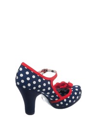 dunkelblaue Leder Pumps von Ruby Shoo