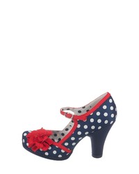 dunkelblaue Leder Pumps von Ruby Shoo