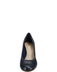 dunkelblaue Leder Pumps von s.Oliver