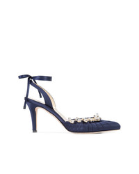 dunkelblaue Leder Pumps von Sarah Flint