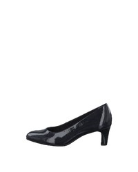 dunkelblaue Leder Pumps von Tamaris