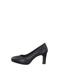 dunkelblaue Leder Pumps von Tamaris