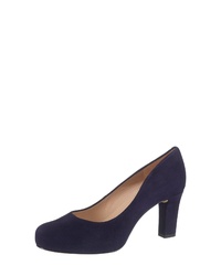 dunkelblaue Leder Pumps von Unisa