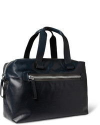 dunkelblaue Leder Reisetasche von Lanvin
