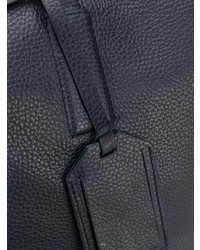 dunkelblaue Leder Reisetasche von Santoni