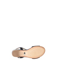 dunkelblaue Leder Sandaletten von Caprice