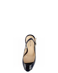 dunkelblaue Leder Sandaletten von Evita