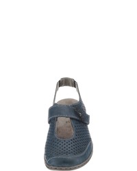 dunkelblaue Leder Sandaletten von Jenny