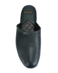 dunkelblaue Leder Slipper von Church's