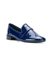 dunkelblaue Leder Slipper von Repetto