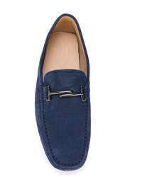 dunkelblaue Leder Slipper von Tod's