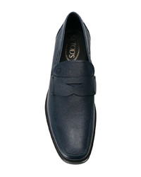 dunkelblaue Leder Slipper von Tod's