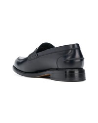 dunkelblaue Leder Slipper von Berwick Shoes