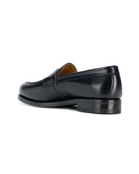 dunkelblaue Leder Slipper von Berwick Shoes