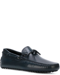 dunkelblaue Leder Slipper von Tod's