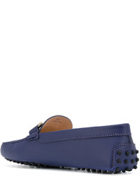 dunkelblaue Leder Slipper von Tod's