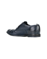 dunkelblaue Leder Slipper von Officine Creative