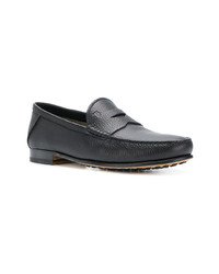 dunkelblaue Leder Slipper von Tod's